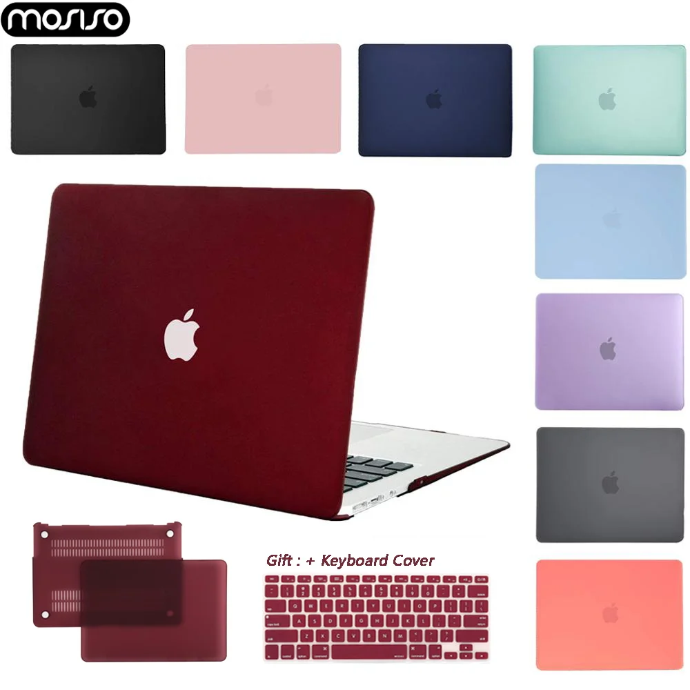 MOSISO Sert Kabuk Laptop macbook çantası Hava Pro Retina11 12 13 15 2018 Yeni Pro 15 için Laptop kılıfı 13 inç ile dokunmatik Bar + Hediye