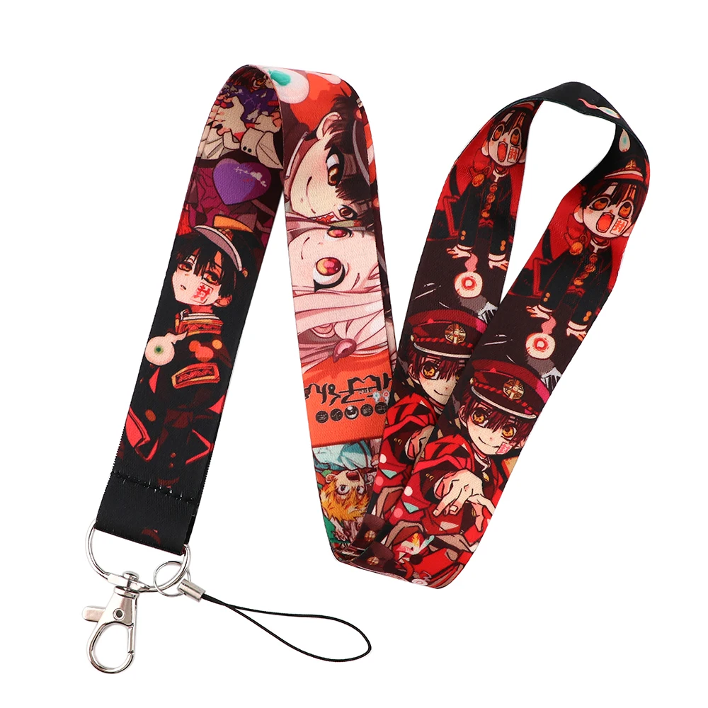 LX692 Animal Hanako-Kun Lanyard For Keys Mobile Phone Hang Rope Keycord USB ID Card Badge Holder Keychain DIY Lanyards Gift