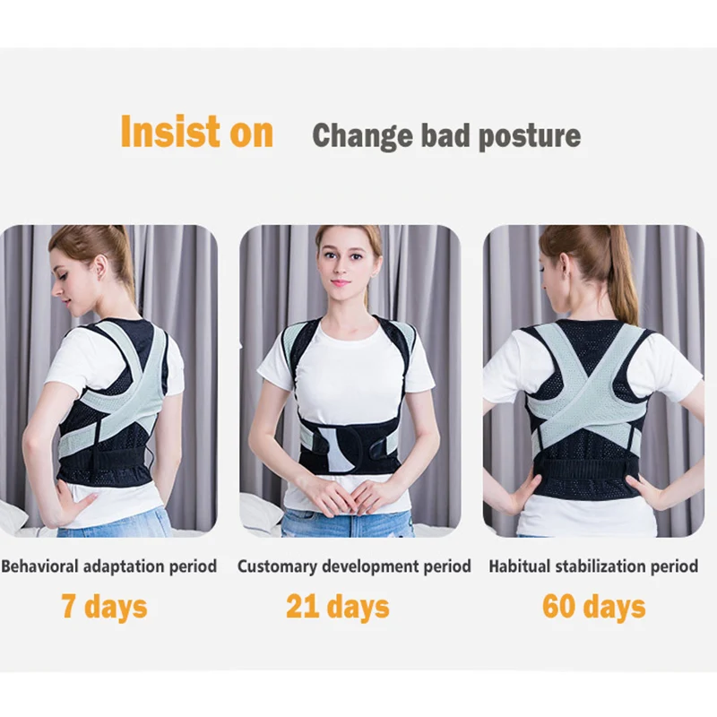 PVP Adjustable Children Posture Corrector for Adult Children Back Straightener Braces Lumbar Support Straight dropshipping