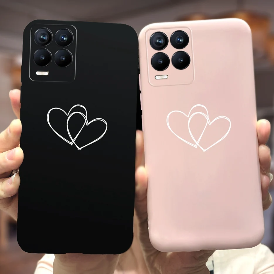 Oppo Realme 8 Pro 케이스 RMX3081 2021 Realme 8 8i Realme8 Pro 케이스 Fundas Capa 용 새 패션 소프트 실리콘 전화 뒷면 커버