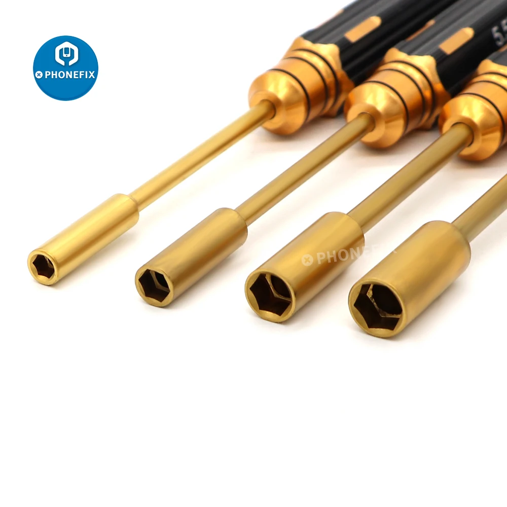 Hex chave de fenda 4 em 1 cabeça hexágono 4.0 5.5 7.0 8.0mm hex parafuso driver ferramentas conjunto soquete chaves de fenda para fpv helicóptero carro barco