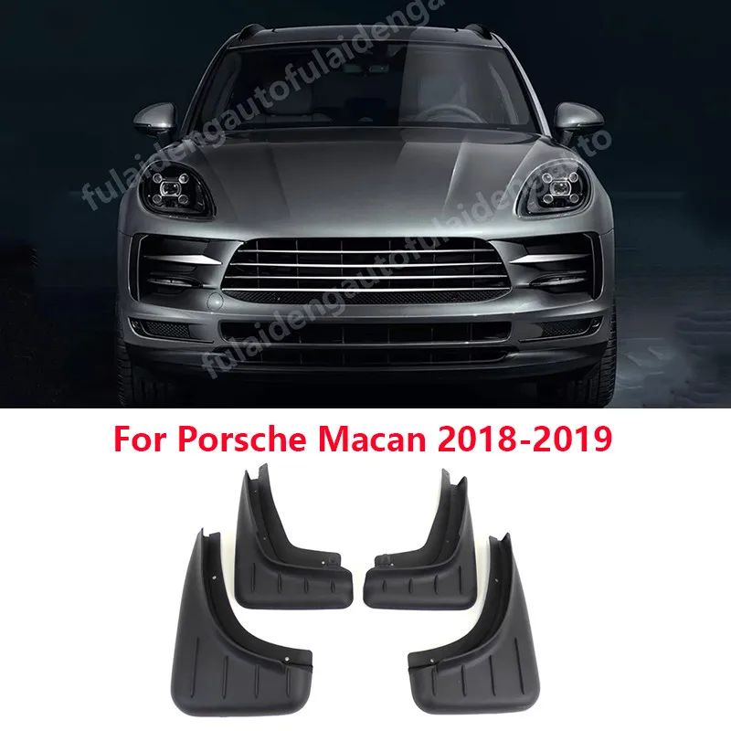 

4pcs For Porsche Macan 2014-2017 2018-2019 Front & Rear Mud Flap Splash Guard Fenders Mudguard car styling accessories