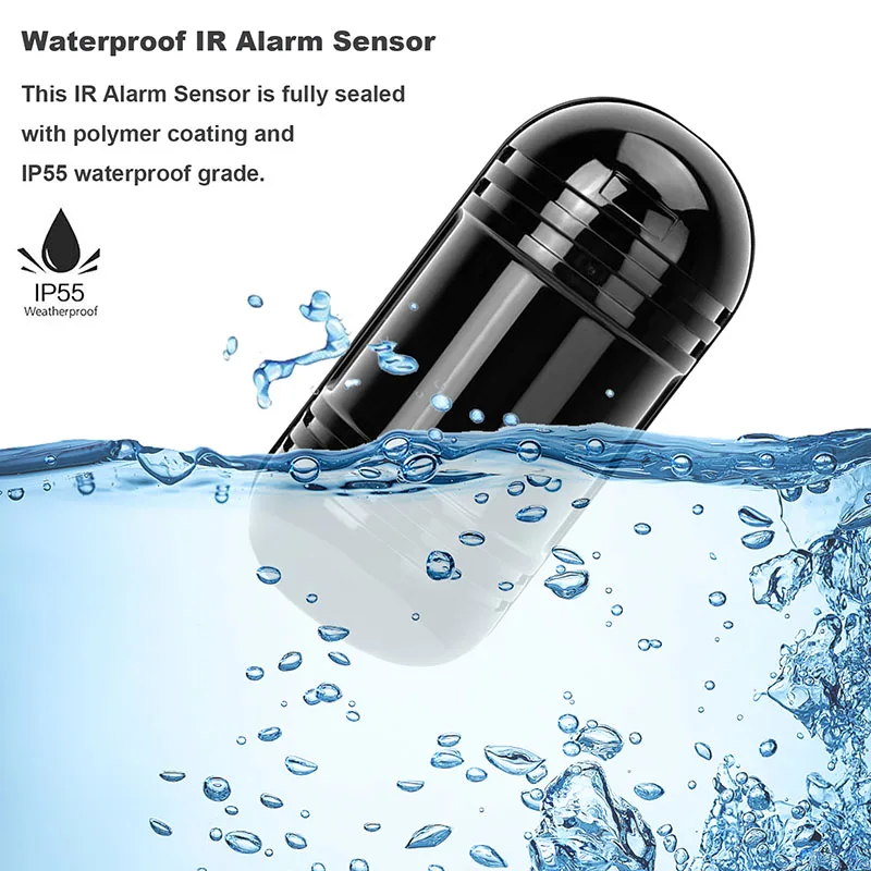 150m Sensor Alarm Dual Beam Photoelectric Infrared Detector For Home Security Support Connected To The Matching Use