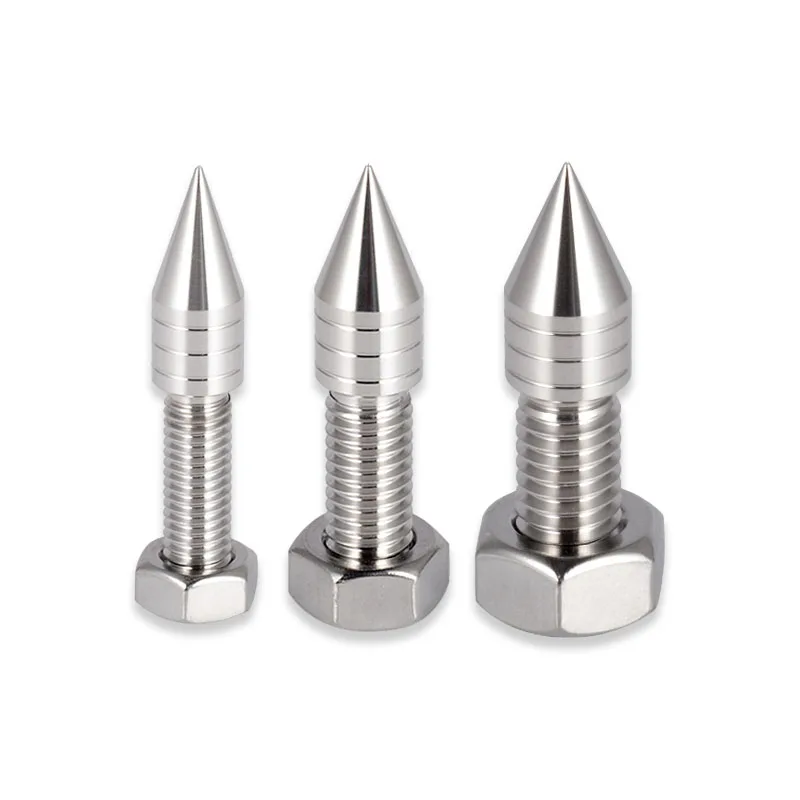 

4PCS M6/M8/M10 316L Stainless Steel Speaker Adjustable Spike Amplifier Shockproof Isolation Stand Feet Cone Base Pads