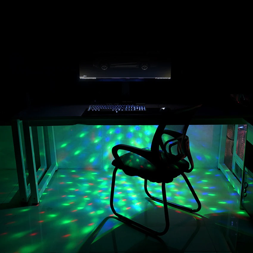 Luci da tetto a LED per auto, luci per interni auto, blu ghiaccio + luce bianca/calda, funzione audio attiva, luce notturna con sensore tattile appiccicoso