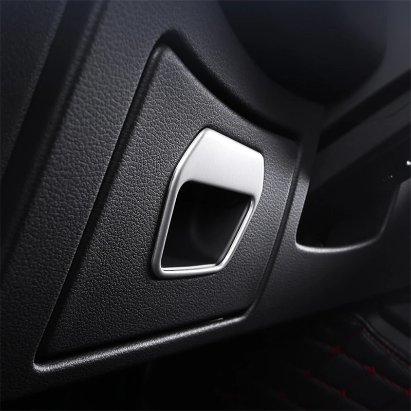 Car Styling Main Driving Storage Box Handle Decorative Frame Sticker For Audi A6 C8 2019 LHD Stainless Steel Accessories