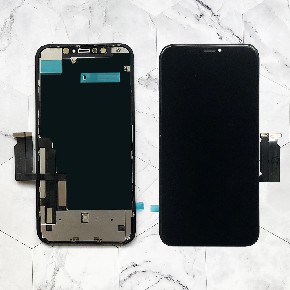 Factory Wholesale  New Lcd for iPhone XR Display Screen Touch With Metal Factory Display For iPhone XR Lcd OEM touch Screen