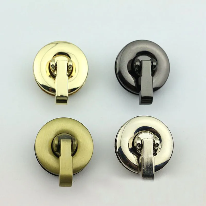 

2Pcs Round Metal Turn Locks Snap For Handbag Women Bag Twist Lock Clasps Closure DIY Metal Buckle Hardware Accessories