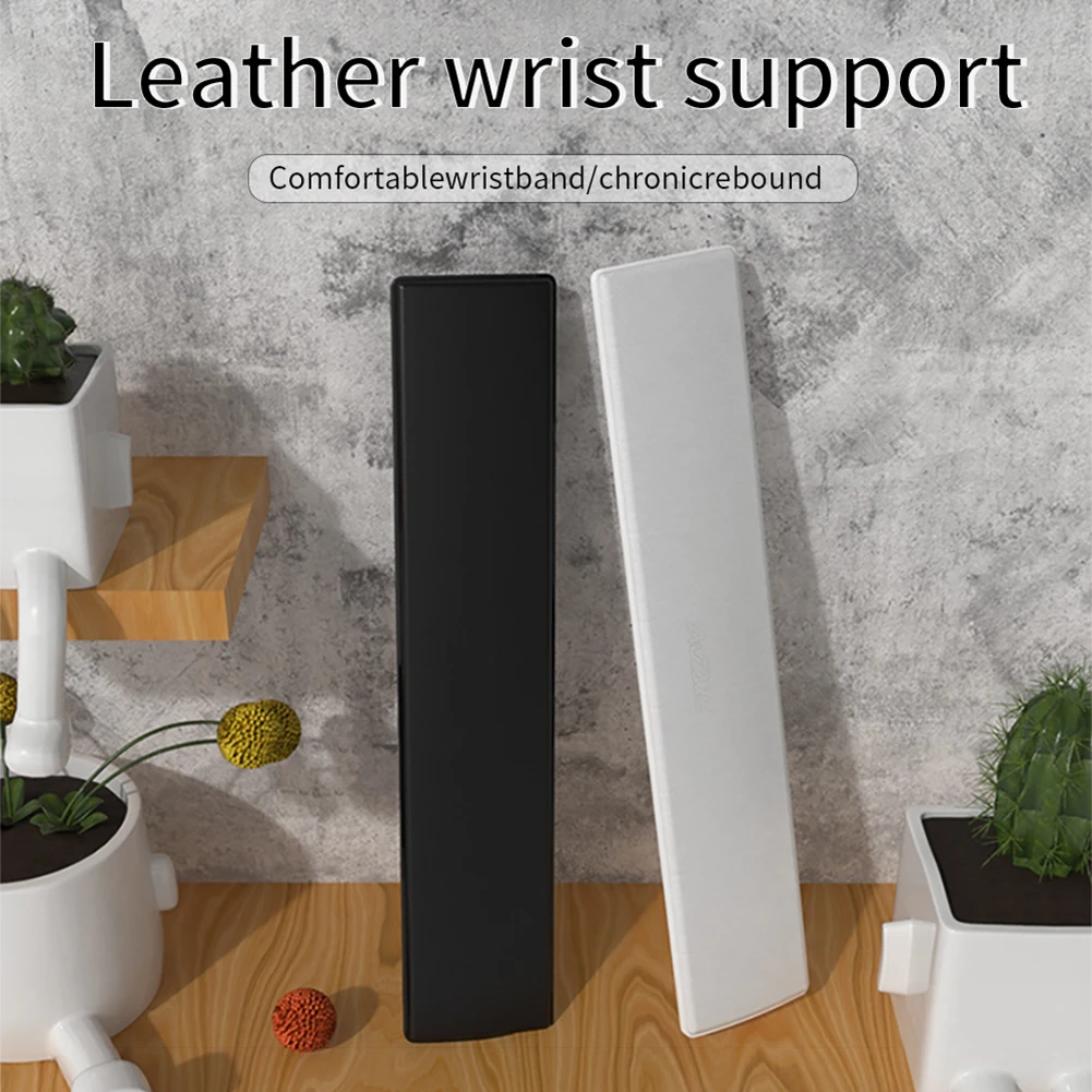 61/87/104 Phím Bàn Phím Cơ Đệm Cổ Tay Ajazz Bàn Phím Cổ Tay Hỗ Trợ Miếng Lót Chống Trượt Da PU mềm Mút