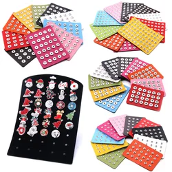 2022 New High Quality Snap Jewelry Display Board Fit 18mm Snap Buttons Jewelry Black Flannel PVC Snap Display Holder