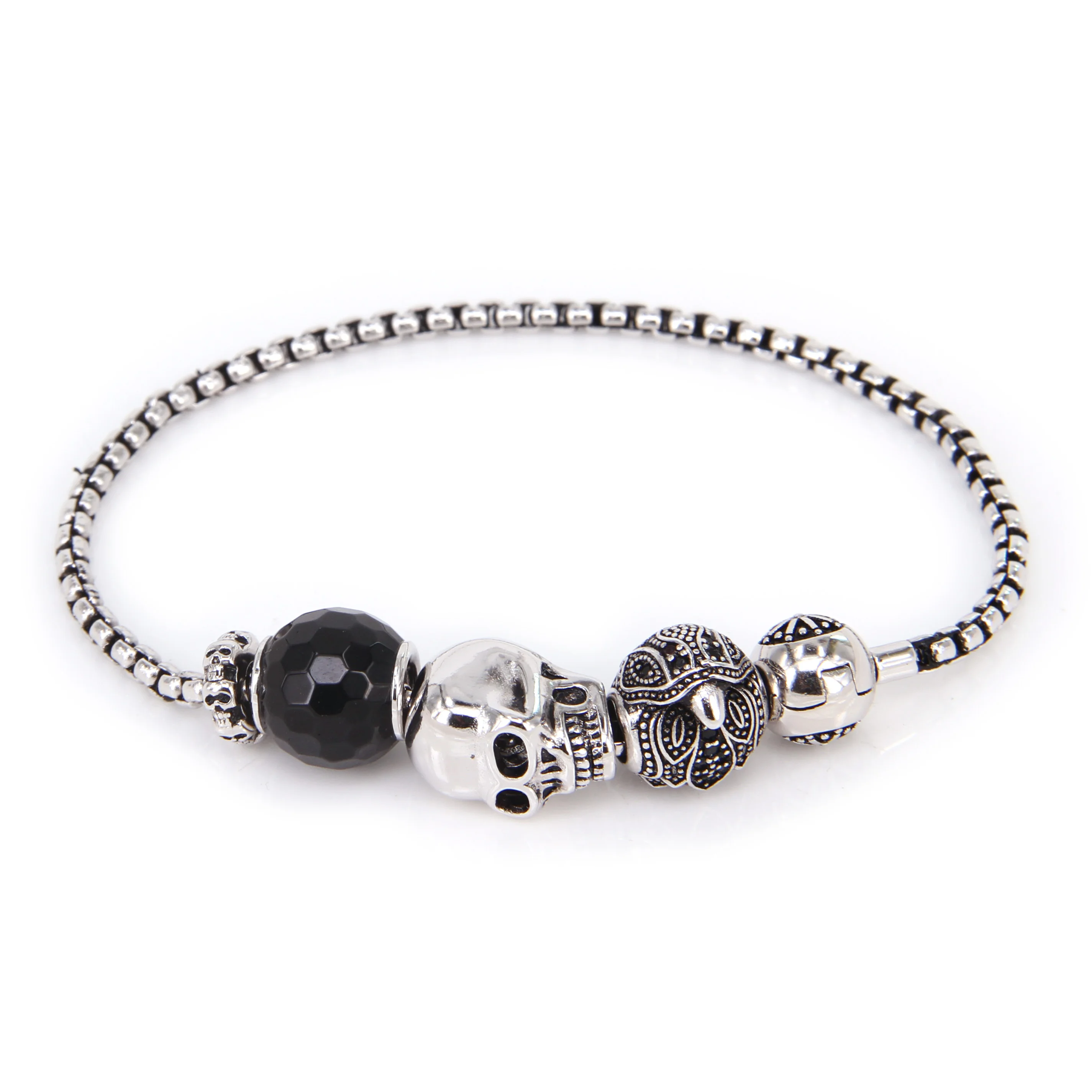 Thomas Style KM Bead Bracelet With Eagle Style Beads , Rebel Heart Bracelet For Men TS