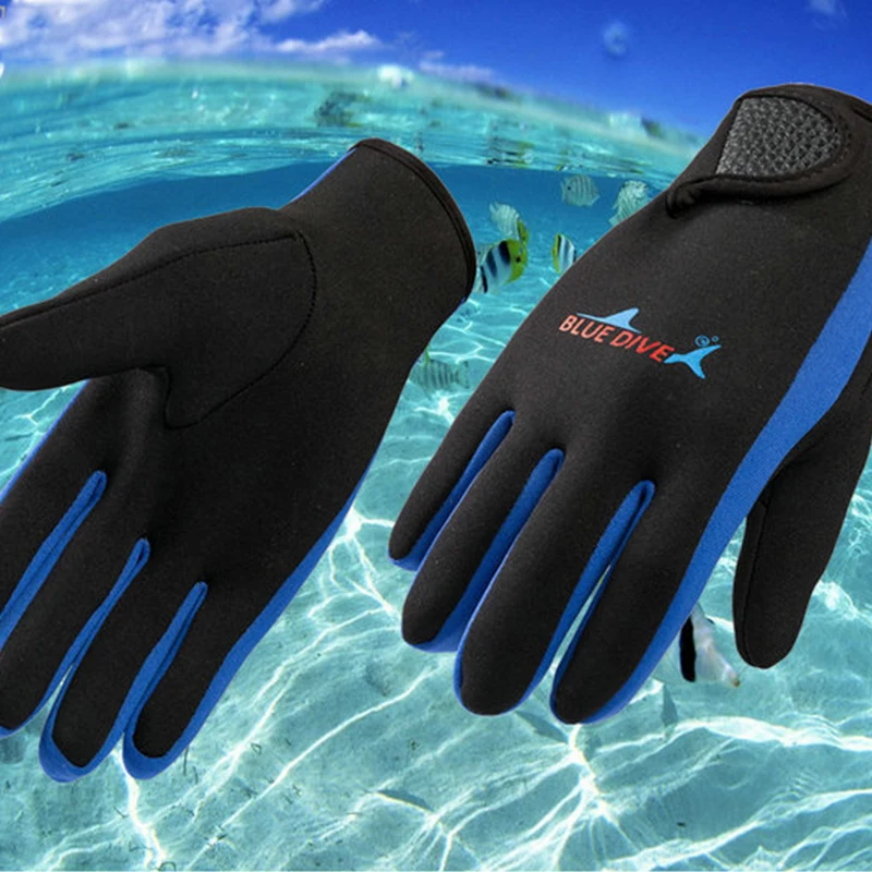 2024 Winter 1.5mm Neoprene Women Men Swimming & Diving Gloves With The Magic Stick Anti-slip Cold Proof Warm Swimming Gloves