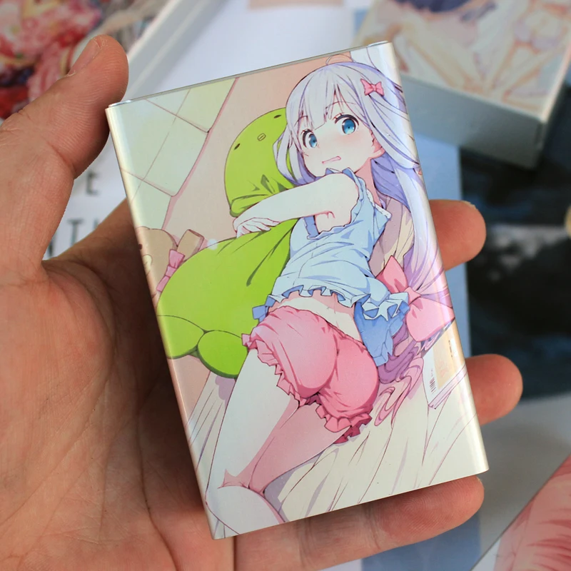 Animation Related Products Anime Accessories Gift Giveway Aluminum Alloy Sliding Cigarette Box Case For Man Picture Custom Photo