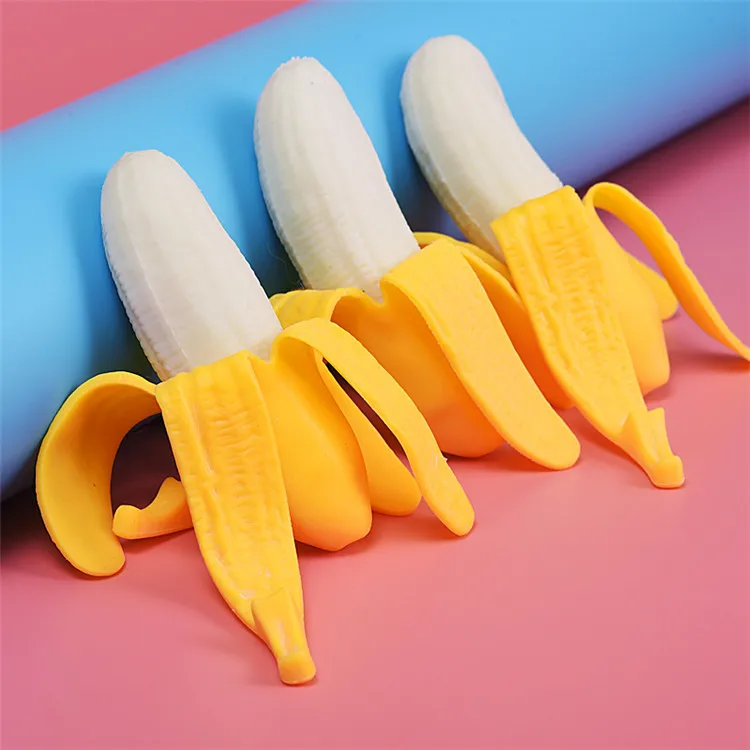 Decompression toy, make fun of banana, Japan and South Korea, make fun of banana kneading, release pressure, peel banana