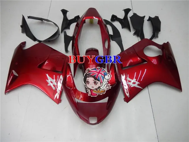 Motorcycle Fairings Red fairing For Honda CBR1100XX 1996 1997 fairing free windscreen