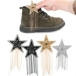 Multi-style Patch Sparkling Rhinestone Star Tassel Pattern Hotfix Cloth Patches Sequins For Clothing Appliques Iron-on Sticker