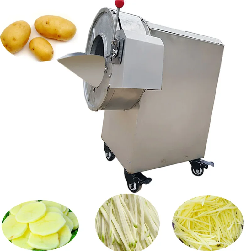 Electric Vegetable Cutter Commercial Automatic Fruit Vegetable Cutter Machine For Slicer Shredder Potato Radish Cut Section