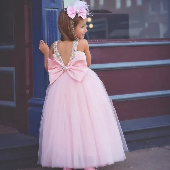 Bebê menina rosa vestido de festa de aniversário tutu batismo vestido de princesa para meninas vestidos de verão