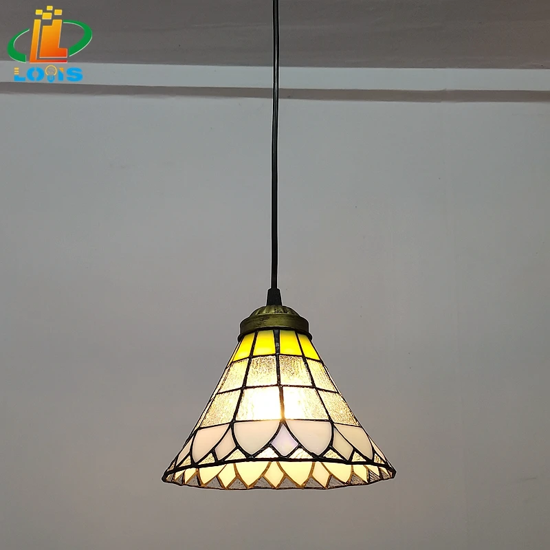Spain Minimalist Retro Nostalgia Tiffany Chandelier Too Small Props Bar Restaurant Decorated Windows Water Tank Corridor
