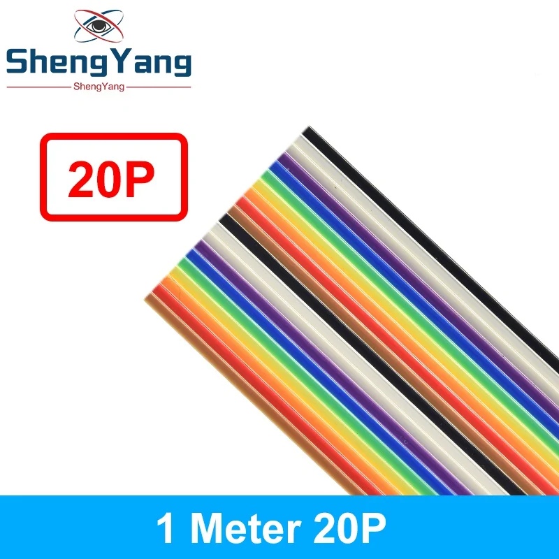 1/3 Meter 10P/12P/14P/16P/20P/26P/34P/40P/50P 1,27 mm Rastermaß Farbiges Flachbandkabel für DuPont-Draht für FC für Dupont-Stecker – Detail 7