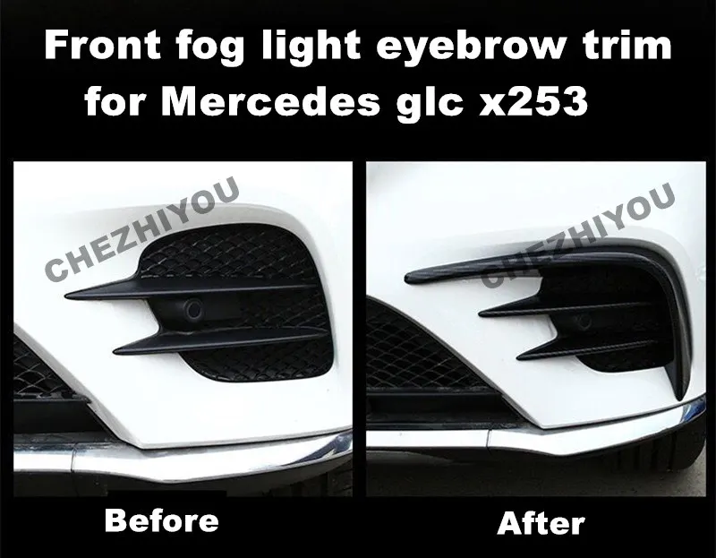 

Front Fog Light Eyebrow Trim for Mercedes Benz GLC X253 GLC Coupe AMG 2016-2020 Fog Light Cover Trim Accessories