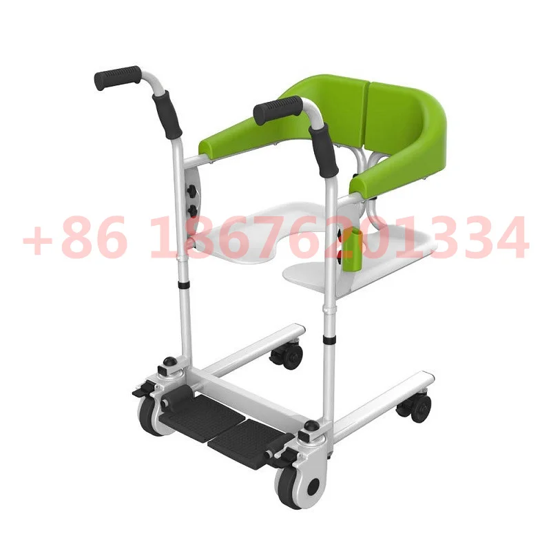 

Patient Lifter Patient Transfer Lift Chair Commode Chair for Seniors with Wheels Height Adjustable