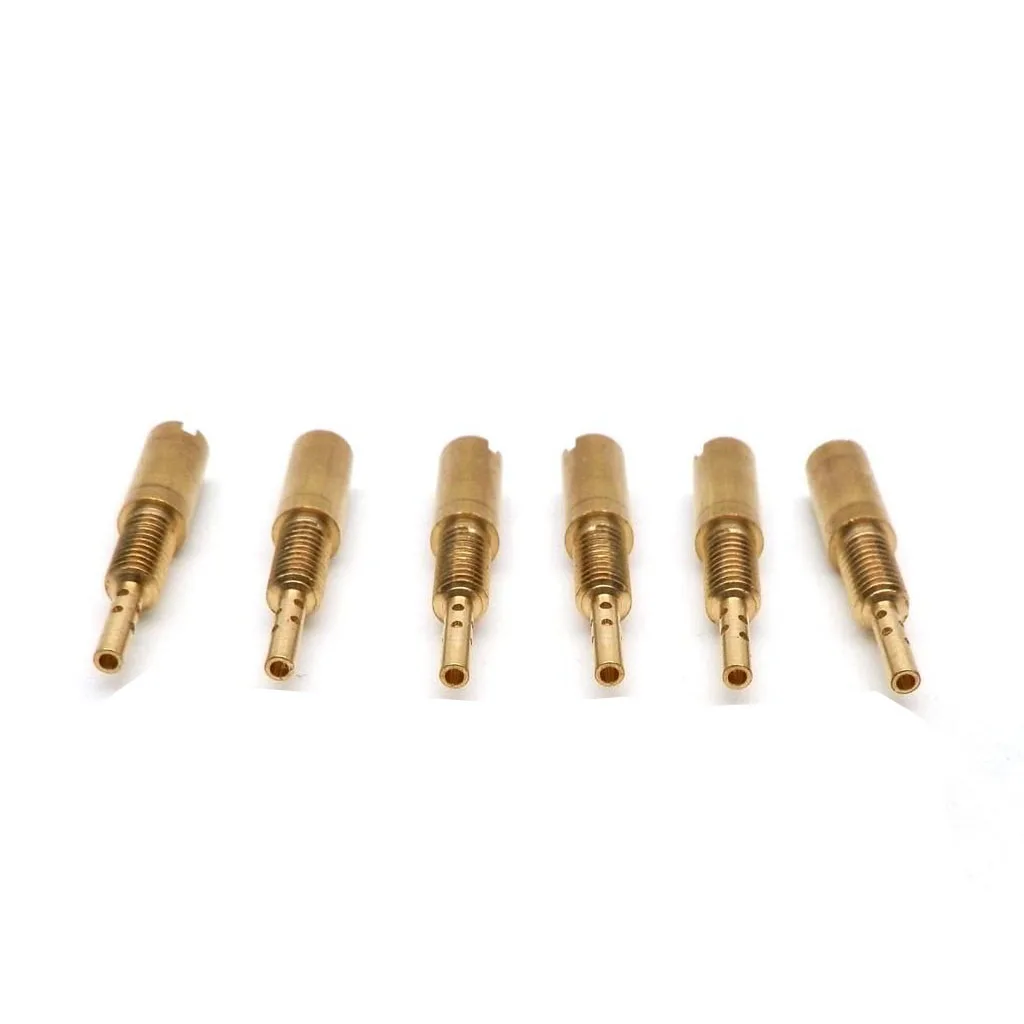 6 Pieces Pilot Jets Slow Jet M4 x0.7mm Thread Available Sizes 10 - 65 for Mikuni Carburetor VM28 /486