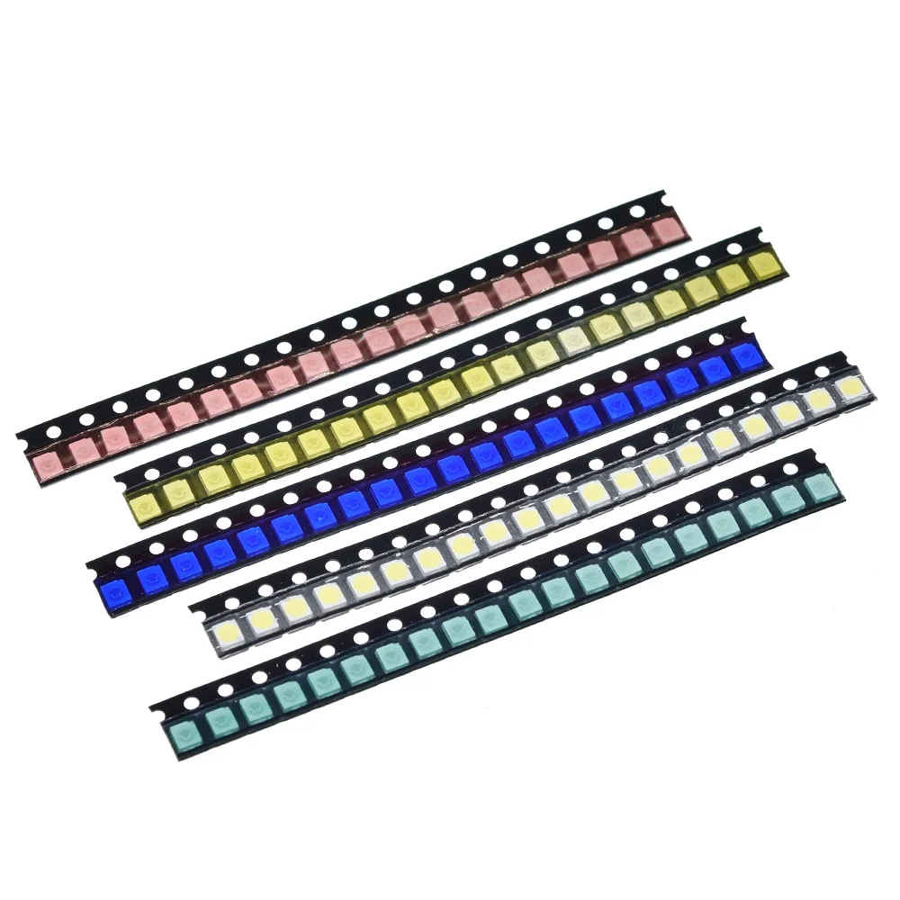 100 stücke = 5 farben x 20 stücke 5730/5050 /1210 /1206 /0805 /0603 LED Diode Sortiment SMD LED Diode Kit grün ROT Weiß Blau Gelb 5630 – Detail 11