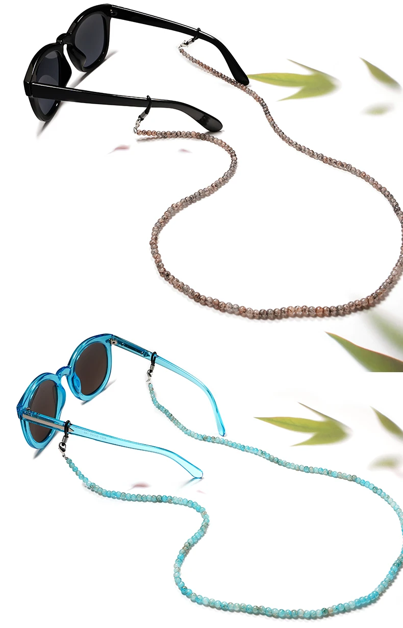 Funkelnde Kristall Brillen Schnur Brillen Kette Universal Brillen Halter Strap Anti-skid Gläser Seil Halter Sport Schnur Sonnenbrille – Detail 10