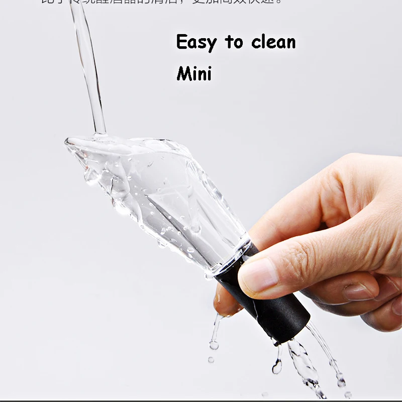 DEOUNY 1PCS Wine Pourer Mini Portable Keep Freash Alcohol Liquid Bottle Dispenser Premium Oil Champagne Wine Aerator Bar Tools