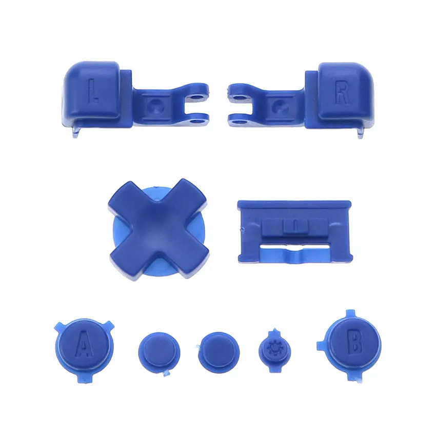 أزرار مجموعة كاملة من YuXi زر B L R LR زر التشغيل والإيقاف D-Pad مفتاح للعبة Gameboy Advance SP لوحدة تحكم نظام التشغيل GBA SP