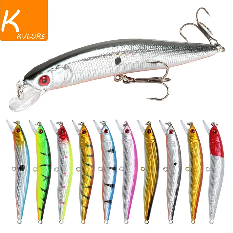 1pcs/lot Fishing Lure 3D Eyes Floating Minnow Aritificial Laser Wobblers 10cm 8.3g Crankbait Hard Plastic Fishing tackle Pesca