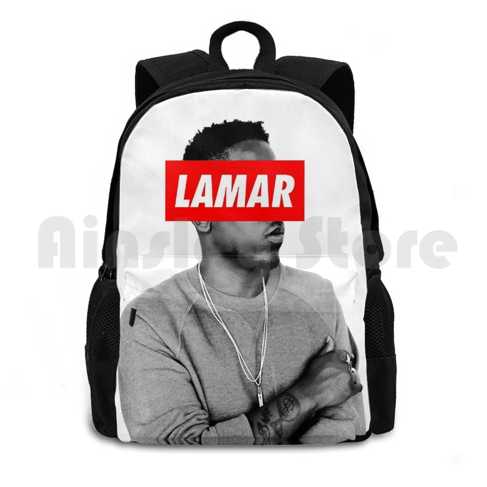 Lamar Outdoor Hiking Backpack Waterproof Camping Travel Rapper Hip Hop Music Damn Drake Tde J Cole Kanye West Humble Schoolboy