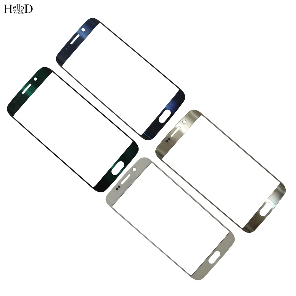 S6 Edge LCD Front Touch Screen Outer Glass Lens For Samsung Galaxy S6 Edge G925 G925F Front Outer GLass + OCA Glue