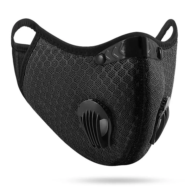 Maschera da ciclismo Sport Lavabile Riutilizzabile con filtro Maschera antipolvereMaschera estiva da uomo Filtri a carbone attivo Bandana