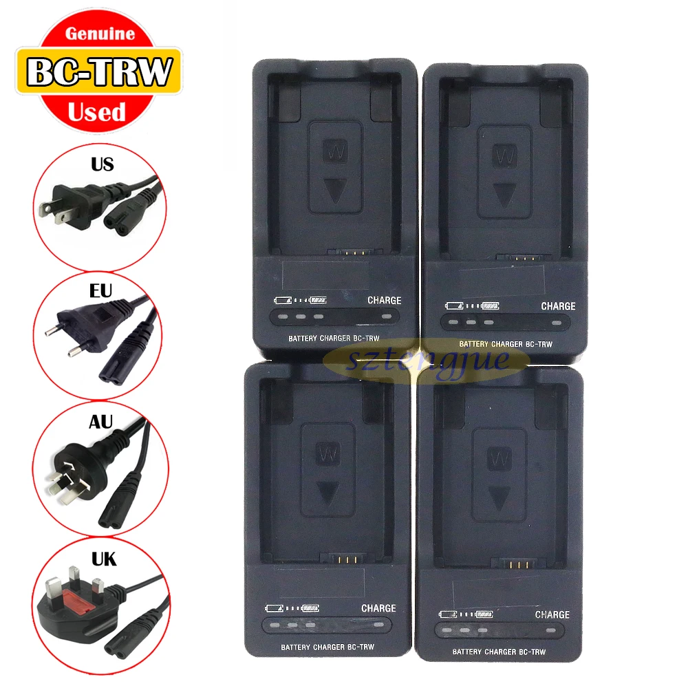 Used Genuine BC-TRW Charger for Sony NP-FW50 A6500 A6400 NEX-7 DSC-RX10 Mk II III IV Alpha A7 A35 A55 A7R A33 A37