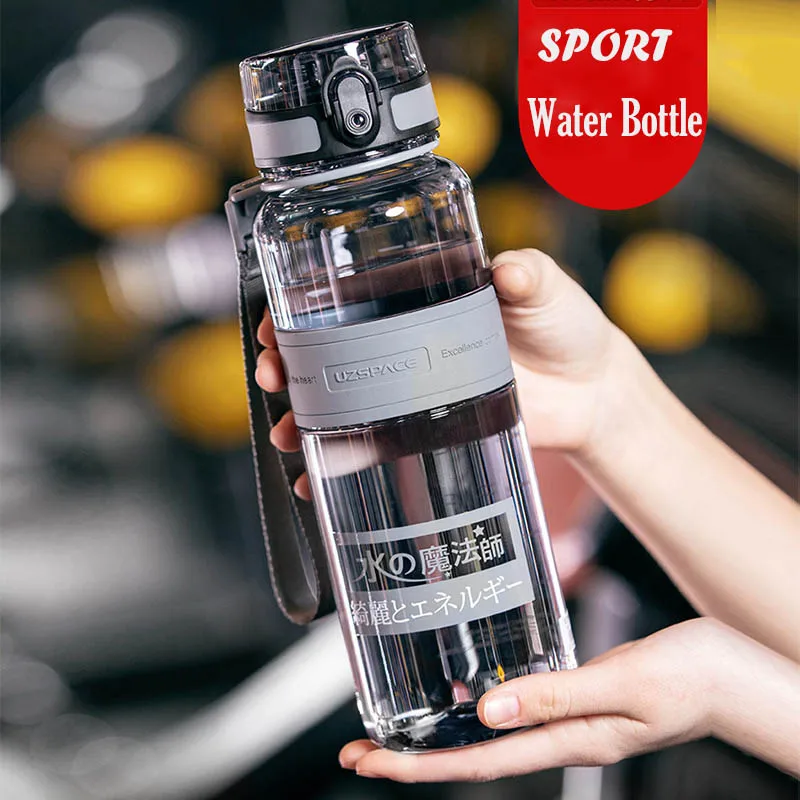 Water Bottles with Time Marke, Portable Large Capacity Cup for Fitness and Outdoor Enthusiasts, Leakproof, 1000ml