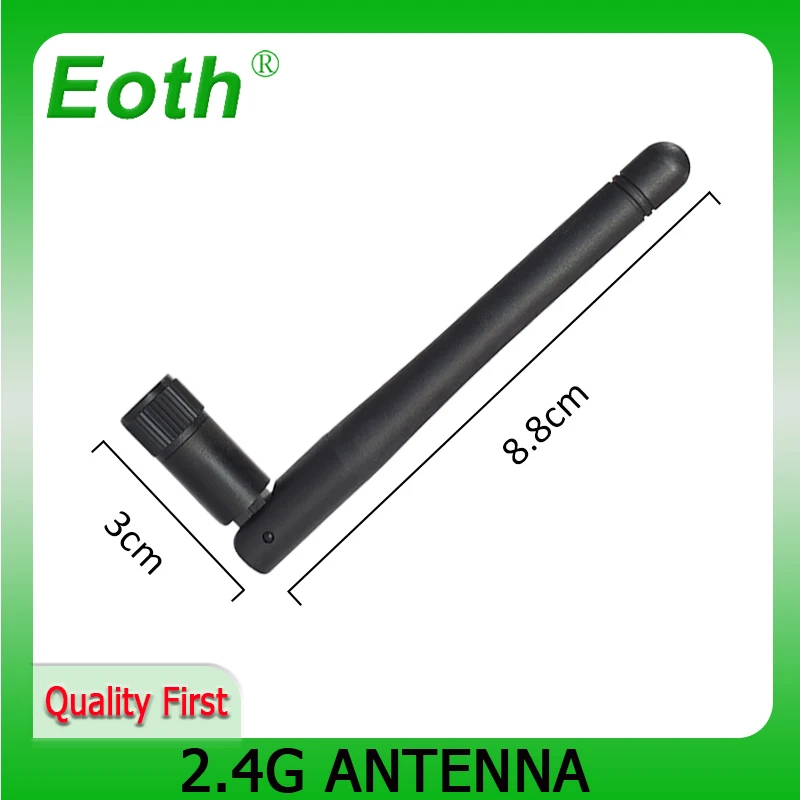 EOTH 20pcs 2.4g antenn 3dbi sma female wlan wifi 2.4ghz antene IPX ipex 1 SMA male pigtail Extension Cable iot module antena