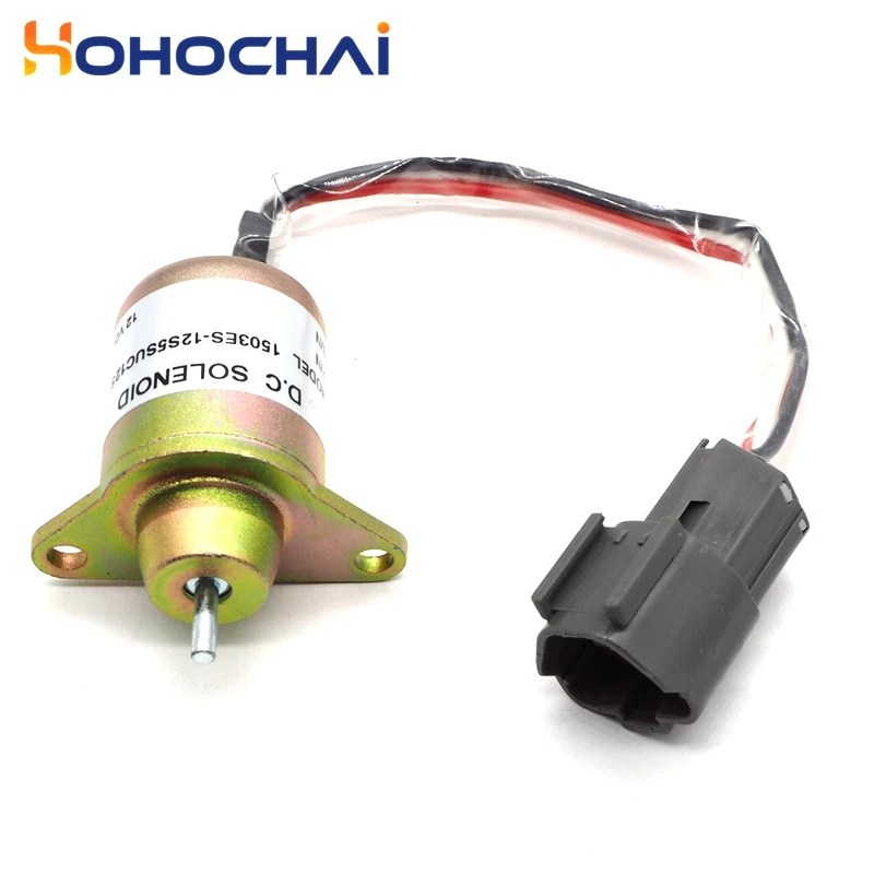 Fuel Shut Down Solenoid Valve Metal for Hyundai Daewoo Komatsu For Replace Yanmar 11923377932 1503ES-12S5SUC12S