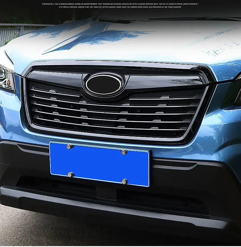 Adesivo a rete centrale modificato griglia centrale anteriore griglia griglia copertura radiatore striscia decorazione Trim per Subaru Forester 2019