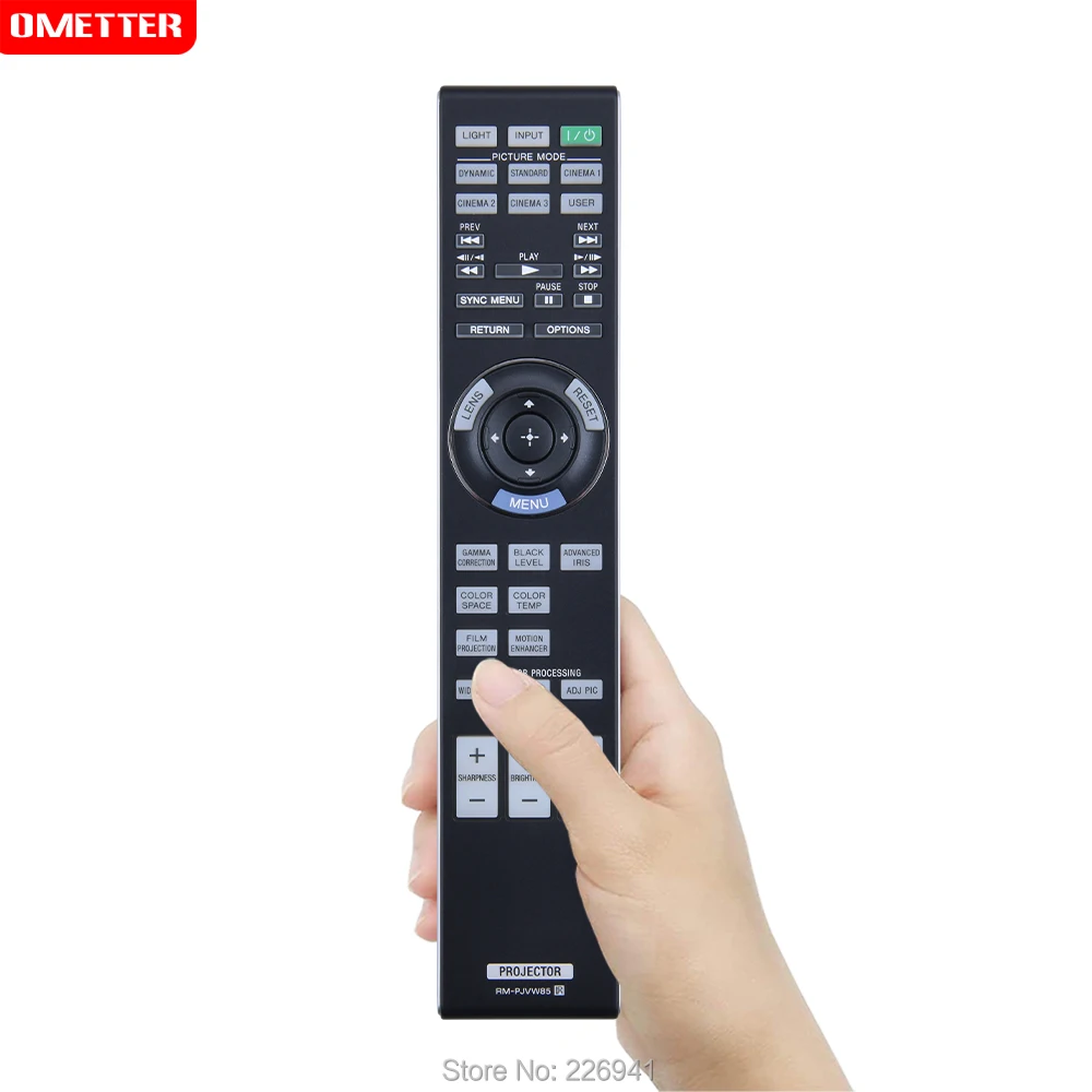 Uso del control remoto para sony RM-PJVW85 VPL-VW85 VPL-VW90ES VPL-HW20 VPL-HW15 control remoto teleconamde fernbedienung