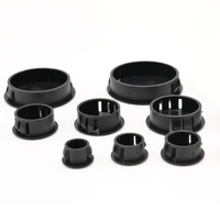 Black / White Snap-on Plug Plastic Hole Plug Blanking End Caps Tube Pipe Inserts Plug Bung 6 8 10 13 14 16 19 20 22 26 30 32mm
