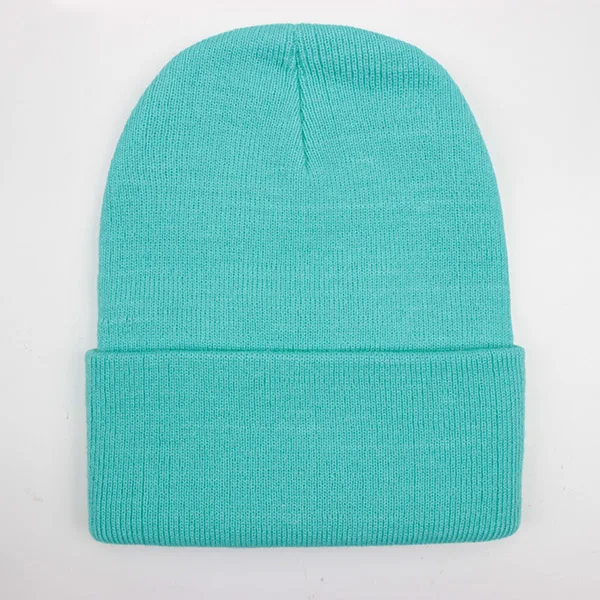 Solid Unisex Beanie Autumn Winter Wool Blends Soft Warm Knitted Cap Men Women SkullCap Hats Gorro Ski Caps 24 Colors Beanies, image 26