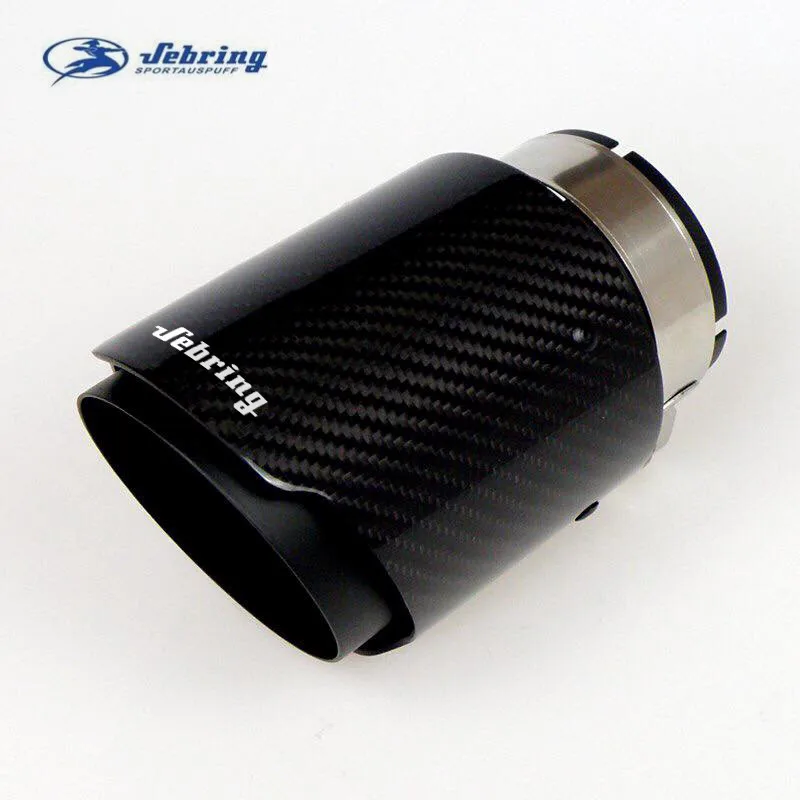 

sebring The New Stainless steel twill carbon fiber car tail throat exhaust pipe modified muffler bright black tail exhaust tip