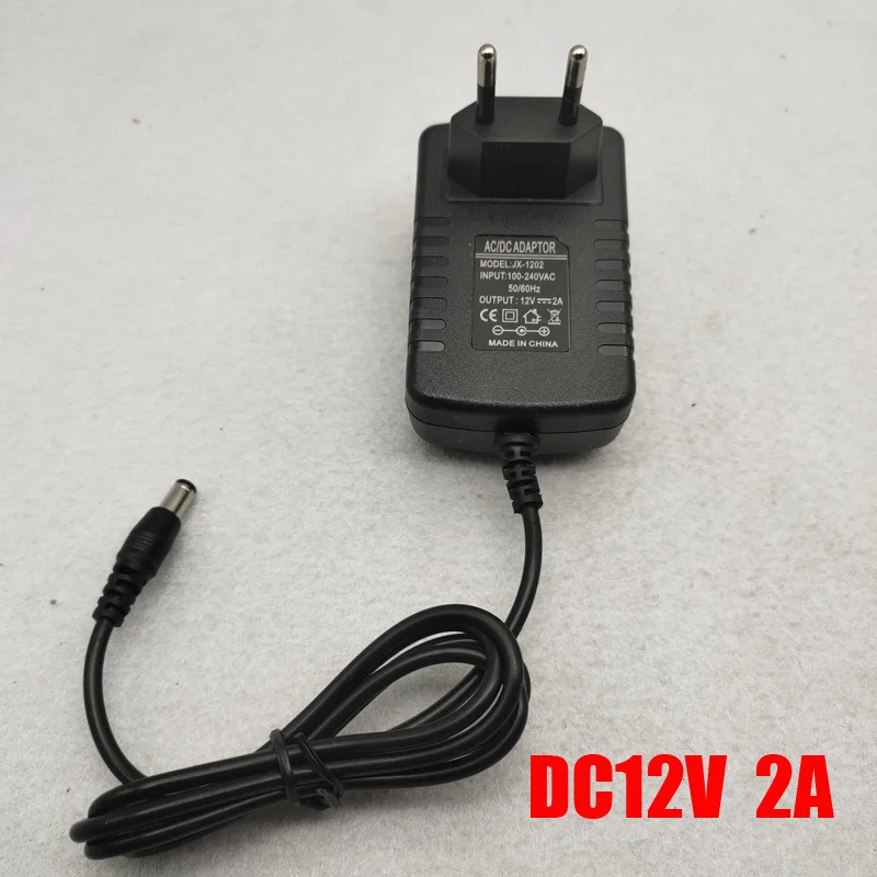 DC12V 2A Power Adapter For Security Camera Led Lamp  5.5x2.1mm Port