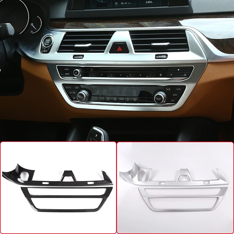 

For BMW 5 Series G30 2018-2021LHD Car Center Console Air Conditioning Outlet CD Panel Cover Decoration Sticker Trim Accessories