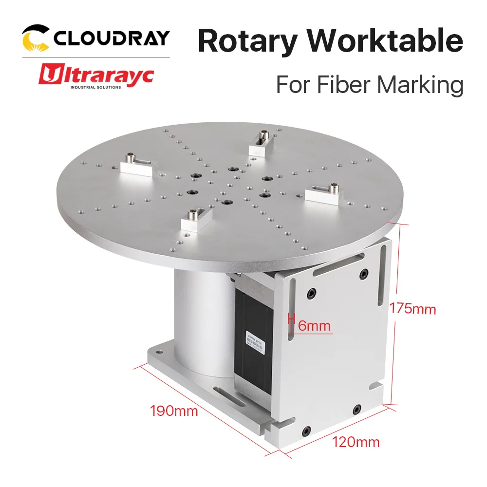 Ultrarayc Rotary Worktable 4 Models Fixed Rotry Device + DM860S Driver for Co2 & Fiber Marking and Engraving Machine