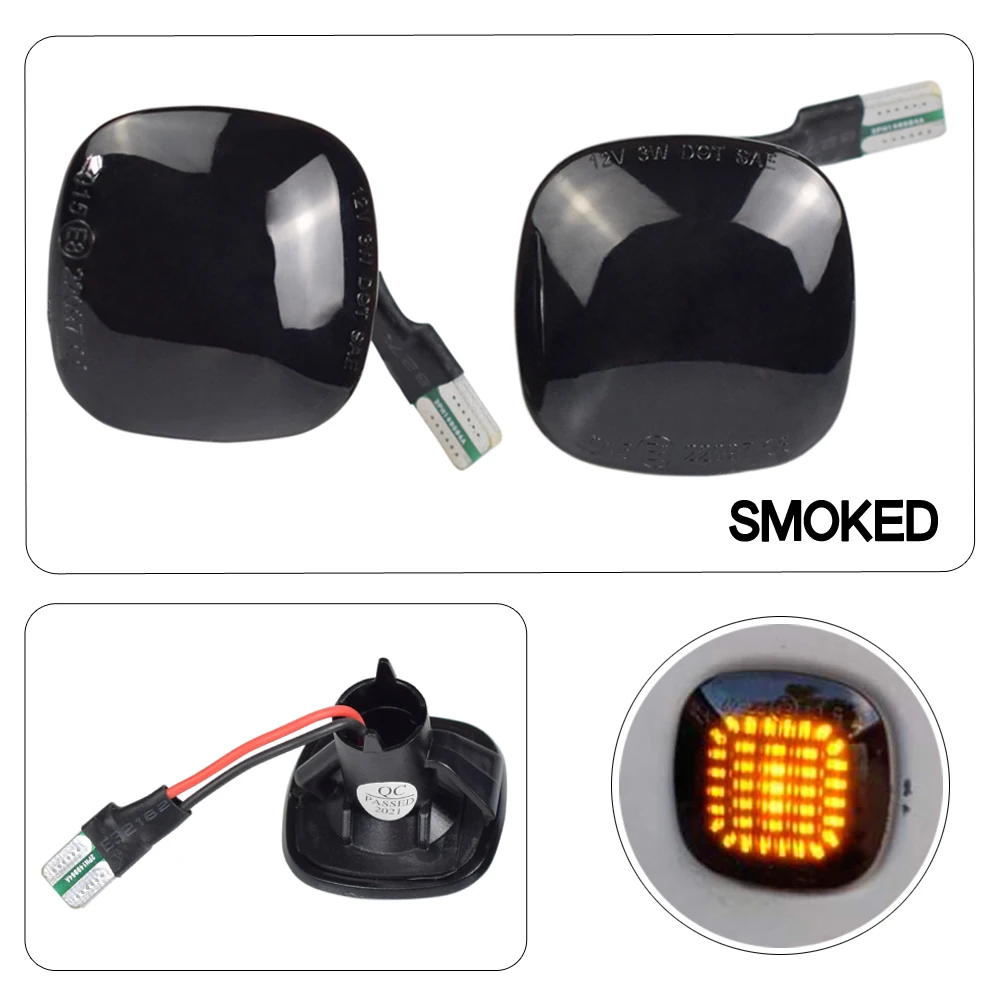 DoLED Indicatori Di Direzione Laterali A LED - Compatibili Con Audi A3, A4, Skoda Octavia, Seat Ibiza - Nero