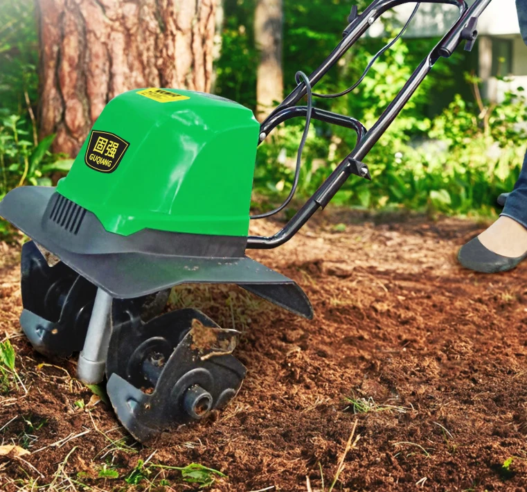 TLEG-01A Mini Tiller Electri Plough Machine Cultivator Scarifier Garden Household Soil Ploughing Digging Loosening Equipment