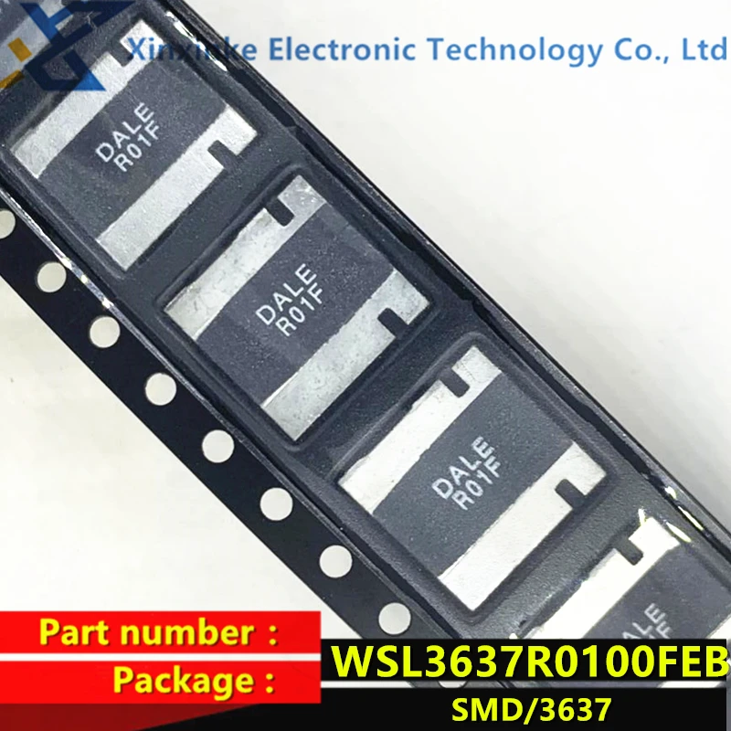 WSL3637R0100FEB 0.01R 1% 3W 3637 DALE R01F 4-terminal SMD alloy resistor New original genuine Current sensing resistor